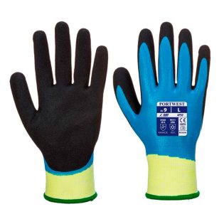 Guante recubierto en nitrilo con puño de lona