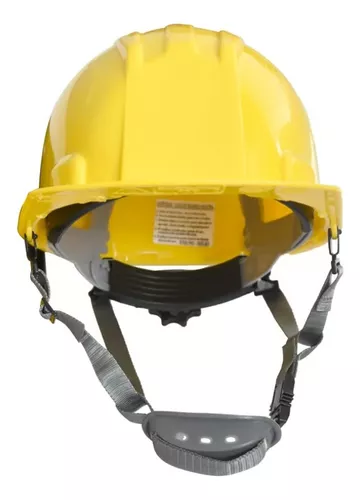 Casco Amarillo con Barbuquejo