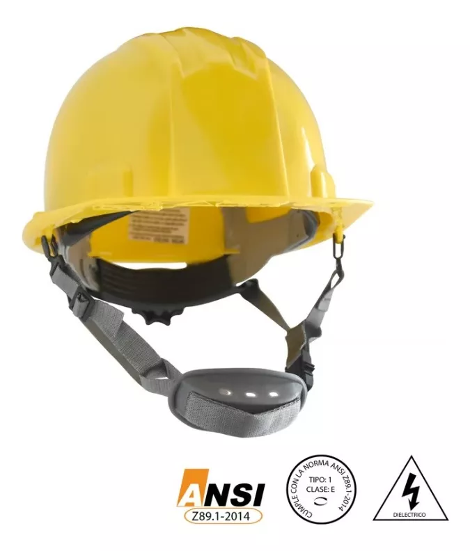 Casco Amarillo con Barbuquejo - Image 2