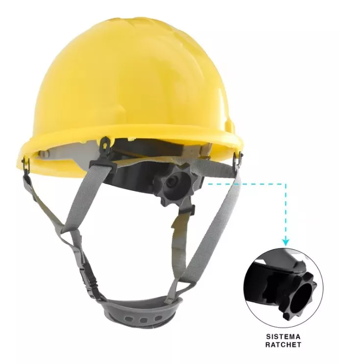 Casco Amarillo con Barbuquejo - Image 4