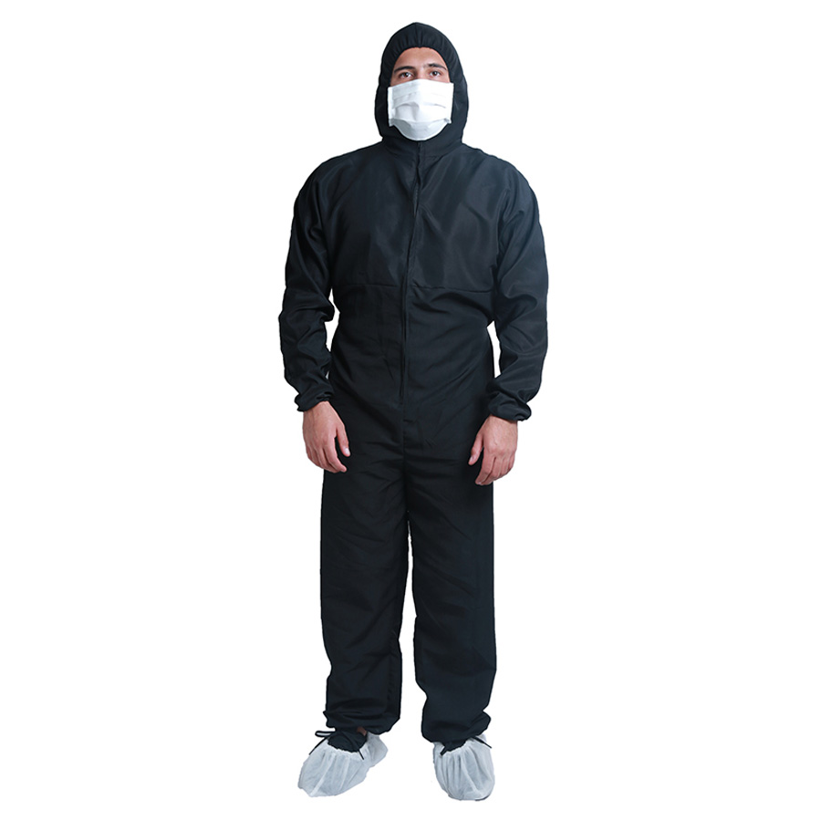 Traje antifluido azul oscuro