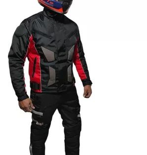 Traje antifricción motociclista